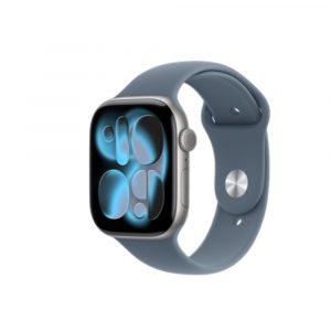 Apple Watch Series 11, 42 мм, корпус из алюминия цвета "серый космос", спортивный ремешок (S/M)