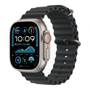 Apple Watch Ultra 2 (2024), 49 мм, корпус из титана «Природный титановый» | Natural Titanium, «Океанический» ремешок