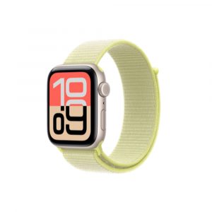 Apple Watch SE 3 (2025), 40 мм, корпус из алюминия цвета "Сияющая звезда", спортивный ремешок (S/M)