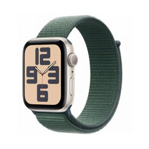 Apple Watch SE (2024), 44 мм, корпус из алюминия «Сияющая звезда» | Starlight, Спортивная петля