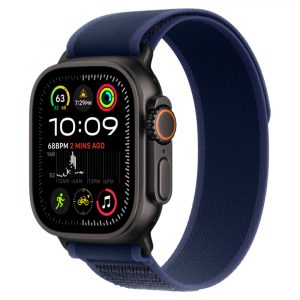 Apple Watch Ultra 2 (2024), 49 мм, корпус из титана «Черный титановый» | Black Titanium, ремешок «Походная петля»