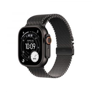 Apple Watch Ultra 3 (2025), 49 мм, корпус из титана черного цвета, ремешок "миланская петля"